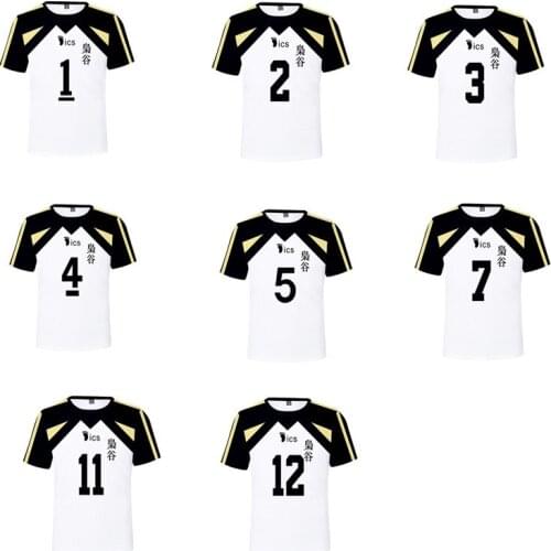 Haikyuu Sports T-shirt Cosplay Printing Unisex Short Sleeve Summer Personality Fashion Top Mens O-neck Streetwears Sweatshirts