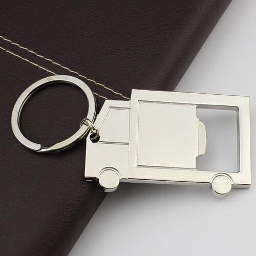 HJ110 Truck Opener Bottle Zinc Alloy Bag Charms Car Keyring Jewelry Keyfob Pendant Keychain Creative Gift