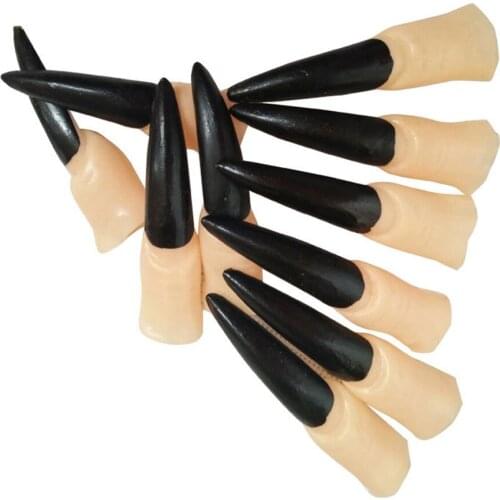 Fake Nails Monster Masquerade Trick Games Scary Makeup DIY Decor Funny Toys