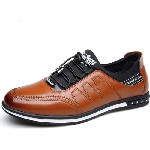 Genuine Leather Men Casual Shoes Brand 2021 Mens Loafers Single Shoes Breathable Slip On Plus Size Classic Driving Shoes