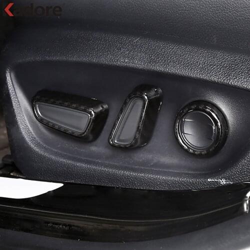 For Toyota RAV4 RAV 4 2019 2020 2021 For Camry 2018-2020 Carbon Fiber Seat Adjustment Button Cover Trim Car Interior Accessories