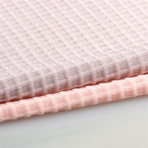 4 yards Ice silk cool sports fabric warp knit waffle square lattice four-sided elastic jacquard lycra gloves shoe material