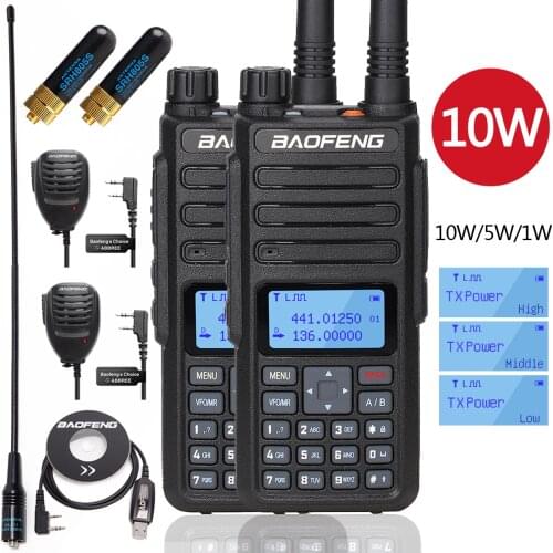 2PCS Baofeng BF-H6 Real 10W Portable CB Radio Transceiver VHF UHF Walkie Talkie Two Way Ham Radio Hunting Update UV-5R