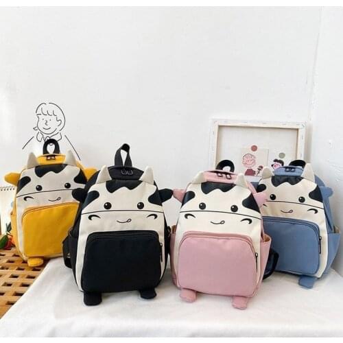 Cartoon Animal Cows lovely Baby Backpacks kindergarten Schoolbag Kids Backpack Children School Bags Girls Boys Nylon Backpacks