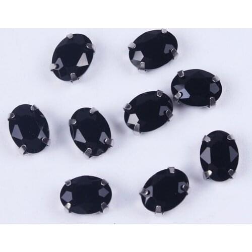 DIY Transparent Rhinestone Decor Crystals Rhinestones Applique Crafts Four Claw Diamond Rhinestones Sewn Handiwork for Clothes F