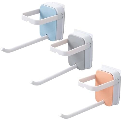 U-Shaped Hanger Hook Up Wall Mounted Self Adhesive Storage Hook Foldable Plastic Clothes Rack Organizer Home Storage Rack