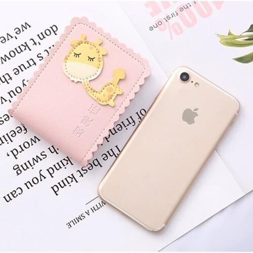 Cute Cartoon Sweet Giraffe Ultra-Thin Driver License Holder Cover for Documents Driving Car Business ID Pass Wallet Card Holder