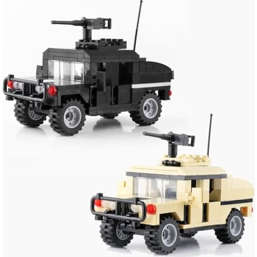 Military Russia Soldiers Armored Vehicle Building Blocks Russia SWAT Policemen Soldiers Weapons Accessories MOC Car Blocks Toys