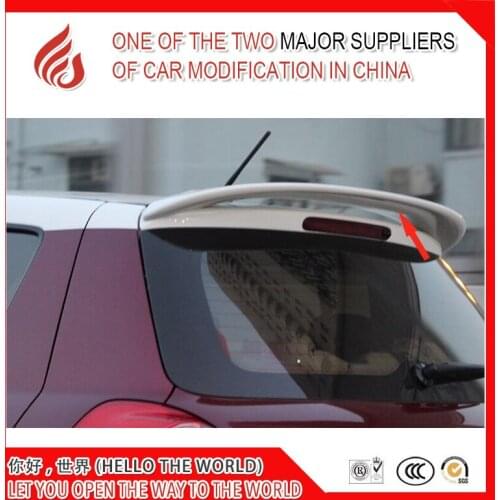 High quality ABS black red white color or primer color rear roof spoiler for Swift 2005 2006 07 08 09 10 11 12 13 14 2015 2016