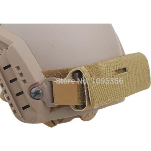 Helmet AIRSOFT OPS CORE TACTICAL HELMET RAIL COUNTER WEIGHT POUCH DE Free Shipping