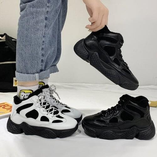 2020 artificial Leather women Causal Shoes women winter women Casual Light Shoes Sneakers Lac-up Flats Breathable Outdoors