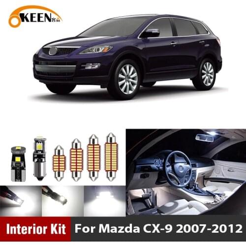 11Pcs Canbus Led Bulb Car Interior Light Kit For Mazda CX-9 CX9 2007- 2012 Led Interior Dome Trunk Lights Car accessories