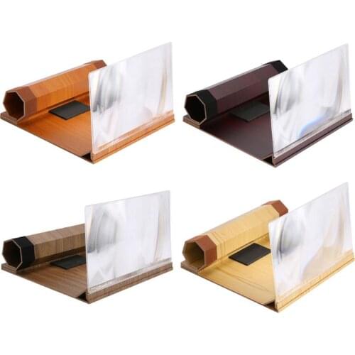 12 inch Mobile Phone Curved Screen Amplifier HD 3D Video Mobile Phone Magnifying Glass Stand Bracket Phone Foldable Holder