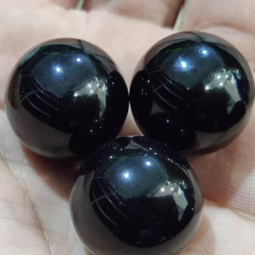 20mm Natural Obsidian Quartz Crystal Sphere Ball Polished Healing
