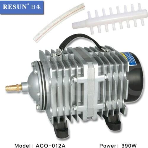 390W Aeration pump fish tank high power fish pond aerator seafood pool oxygen pump selling fish aeration pump electromagnetic