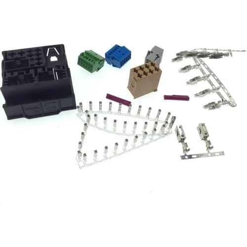 8X0 035 444 for Volkswagen Audi multimedia host navigation Bluetooth radio plug 3B7 035 447 connector housing