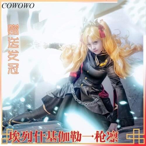 Anime! Fate/Grand Order Ereshkigal Lolita Dress Uniform Cosplay Costume For Women 2018 New April in stock Free Shipping