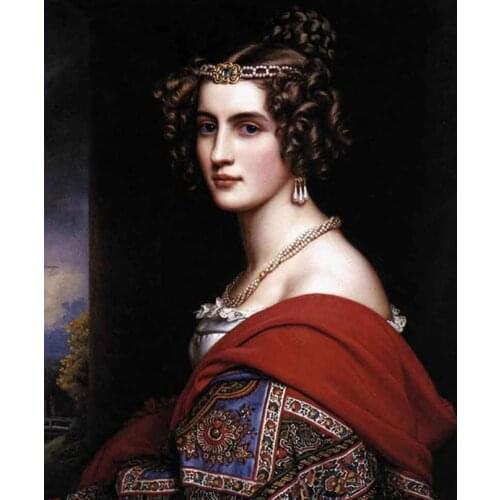Noble lady portrait painting Handmade Needlework Embroidery DIY Cross Stitch Kits Crafts 14CT Unprinted Home decor wall Arts