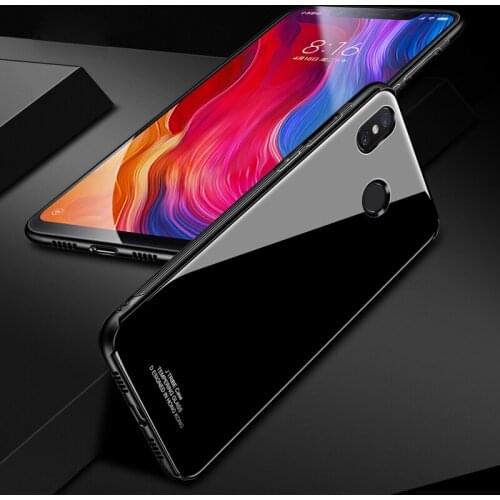 Xiaomi Mi 8 Case Tempered Glass Back Cover Hard Case For Xiaomi8 Colored Glass Cover for Xiaomi Mi8 M8