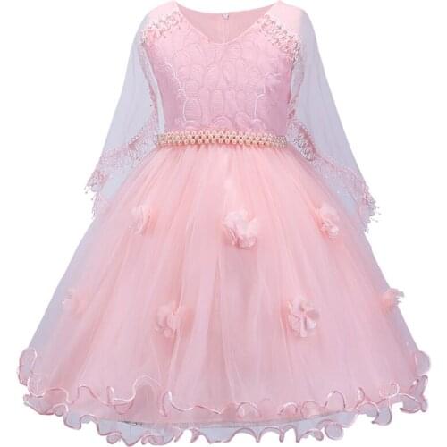 Children Girls Birthday Dresses Christmas baptism Fancy Kids Wedding Flower Girls Princess Party Show Dress Ceremony Prom Dress