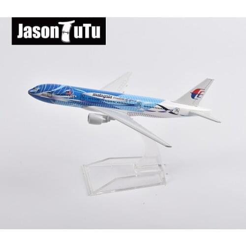 JASON TUTU 16cm Malaysia Freedom Of Space Boeing B777 Airplane Model Plane Model Aircraft Diecast Metal 1/400 Scale Dropshipping