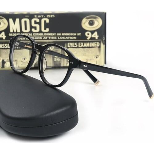 Johnny Depp Optical Spectacle Frame Eyeglasses Men ARTHUR Style With Case&Box Computer Clear Lens Eyeglasses Frame Male YQ002