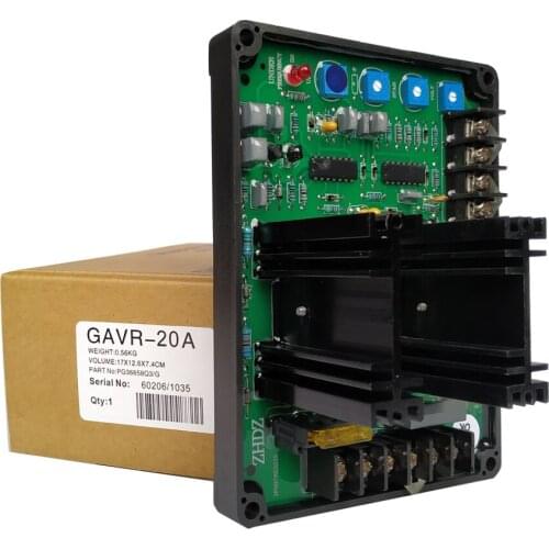 Chinese factory hot saled Universal Brushless Generator Alternator voltage regulator GAVR-20A 150kva AVR For Generator