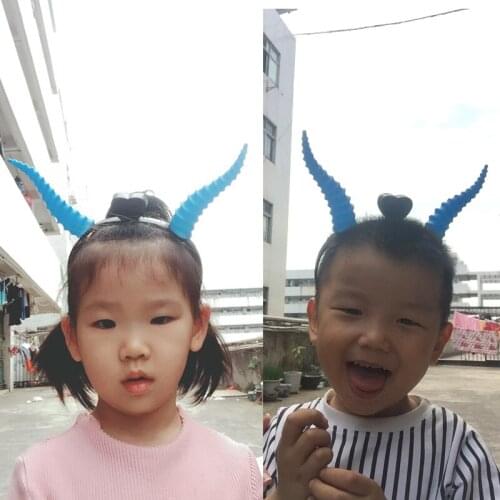 Classic Real Led Party Decoration Supplies Devil Horns Headbands Glow Horn Hairpin Cosplay Cheer Toys Flash Headwear 10pcs/lot