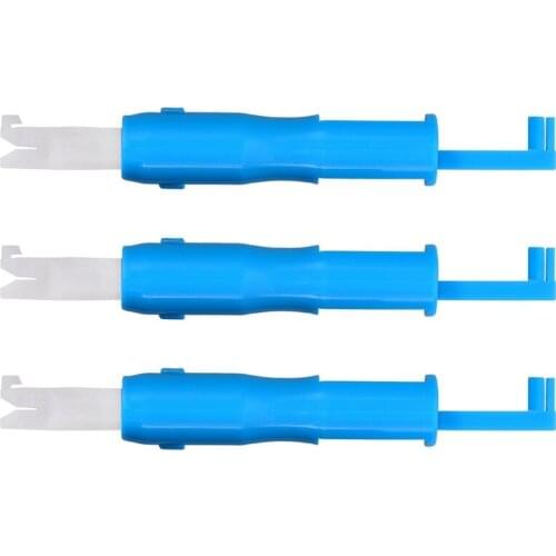 3 Pieces Sewing Needle Inserter Automatic Needle Threader Needle Threading Tool for Sewing Machine