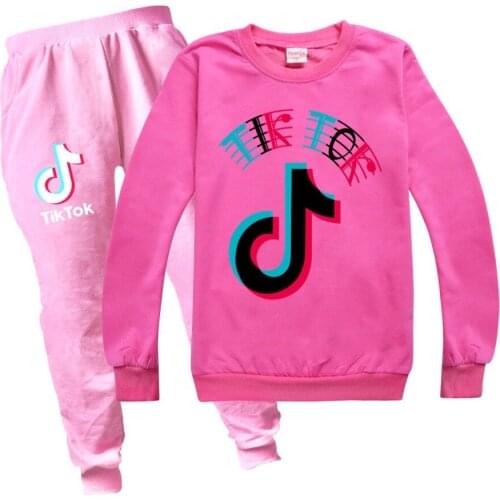 TIK TOK Baby Clothing Sets Children Birthday suit girls/Boys Tracksuits Kids Sport Suits Top +Pants 2pcs Set