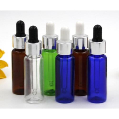 Wholesale 20ml Mini Plastic Dropper Bottle Essential Oil Vial , Small Serum Perfume Sample container
