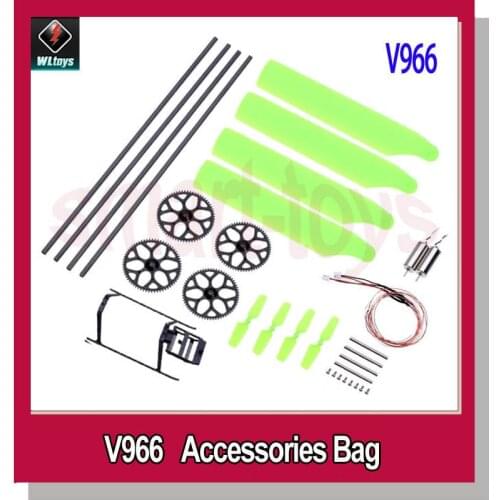 New WLtoys V966 V977 RC Helicopter Accessories Bag KV966-003 KV977-003 Set Spare Parts