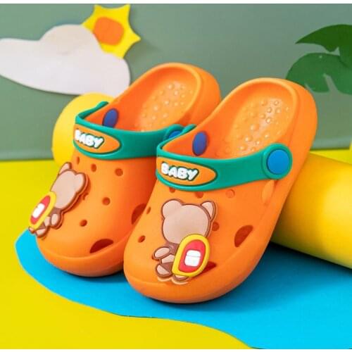 New 2021Hole shoes boys shoes girls shoes non-slip anti-collision indoor baby childrens sandals and slippers Size22-33