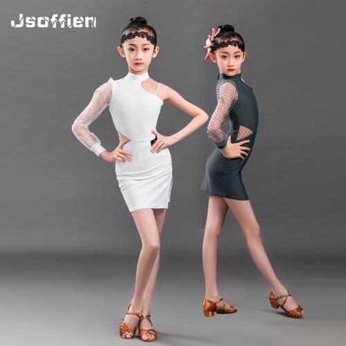 Girl Sexy Latin Dance Dress Child Salsa Tango Ballroom Dancing Dress Competition Costume Kids Practice Dance Clothing Stage Wear