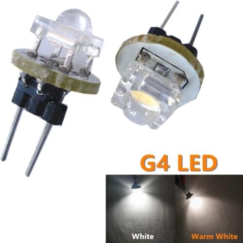 2 x G4 0.5W Piranha LED white warm white car boat dome reading lights bulb DC12V home interior decorative lights lamp