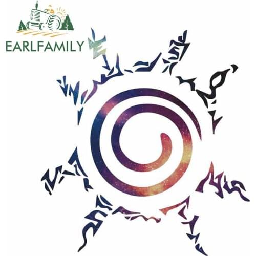 EARLFAMILY 13cm x 11.9cm for Seal of Uzumaki Vinyl Car Stickers Waterproof Anime Laptop Scratch-proof Custom Printing Decal