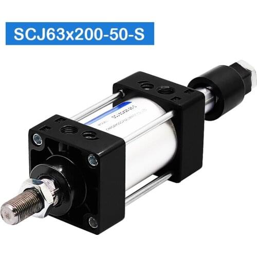 High Quality SCJ63X200-50-S SC Pneumatic Cylinder Adjustable Stroke Cylinder SCJ63 with magnetic