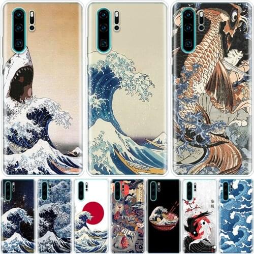 The Great Wave off Kanagawa Japanese Phone Case For Huawei Honor 9 8A 8S 8X 7X 7A 20 10 Lite Pro 9X Y9 Y8 Y7 Y6 Y5 V20 V30 10i20