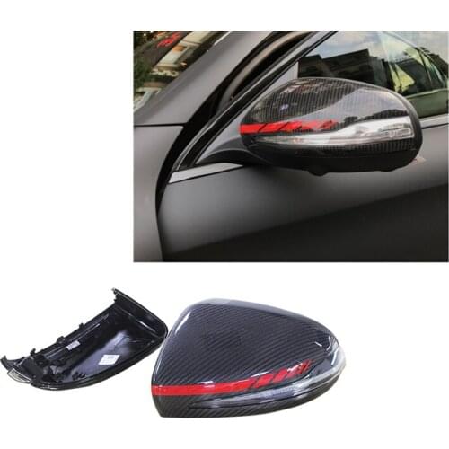 For Mercedes-Benz W205 W213 W222 GLC LHD Carbon Mirror Replacement OEM Fitment Side Mirror Cover