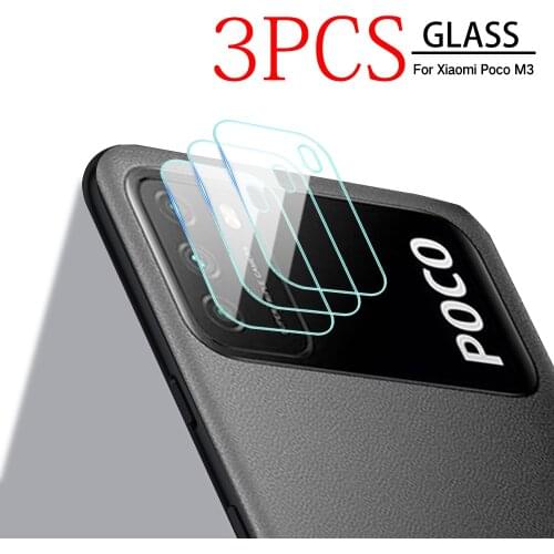 3Pcs Camera Glass Protector for Xiaomi Poco M3 Tempered Glass Rear Lens Protection for Poco m3 M 3 Pocophone M3 Protective Films