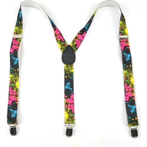 Women Men "2 Bomb painting" Suspender For Trousers Pants Holder Braces For Men Y-Shape Office Casual Formal Dress Gift Straps