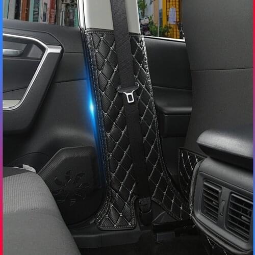 Foal Burning 2PCS/SET B-pillar protector Anti-kick Pad Anti-dirty Pad Case Cover Sticker For RAV4 RAV-4 2019 2020