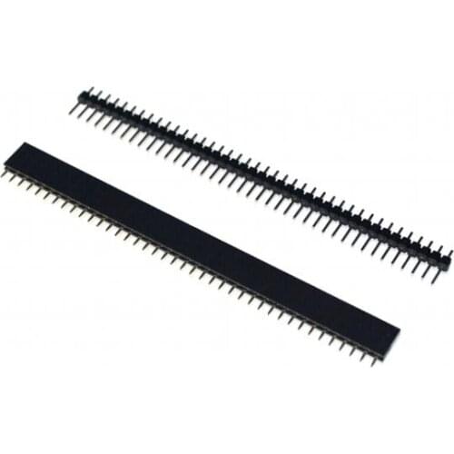 1 lot = 10pcs 1x40 Pin 2.54mm Single Row Female + 10pcs 1x40 Male Pin Header connector
