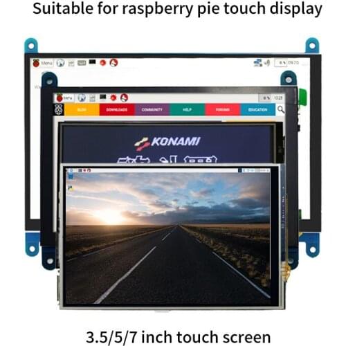 1PC For Raspberry pi 4B Display 3.5 inch Display 5 inch Raspberry 7 inch HDMI Touch Screen