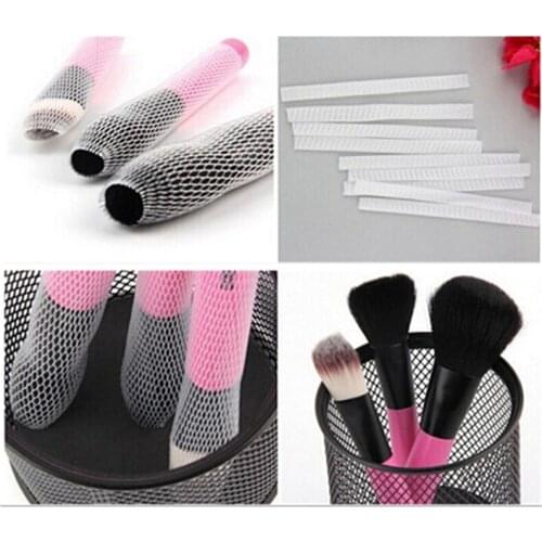 10 Pcs Cosmetic Make Up Brush Pen Netting Cover Mesh Sheath Protectors Guards Wholesale -15