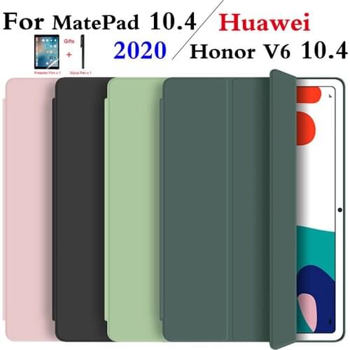2020 New For HuaWei MatePad 10.4 Case Soft Silicone Cover for Honor V6 10.4 inch Holster with Smart Sleep Wake Funda Capa