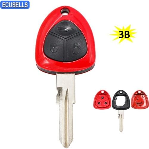 3 Button Remote Key Shell Case Smart Car Key Housing Cover for Ferrari 458 Italia F12 612 California 599 GTB Fiorano Uncut Blade