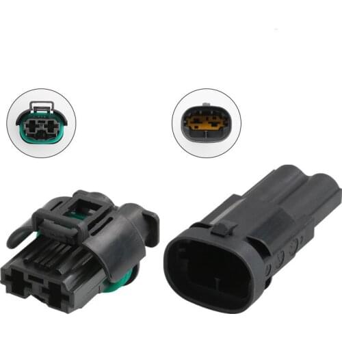 5Pcs/lot Tyco Amp 2 Pin Male Female Waterproof Fan Motor Plug Auto Sensor Connector For Nissan X-Trail Qashqai