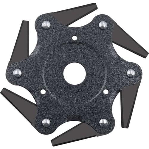 6 Teeth Brush Cutter Blade Grass Trimmer Head Garden Trimmer Metal Blades Trimmer Head For Lawn Mower