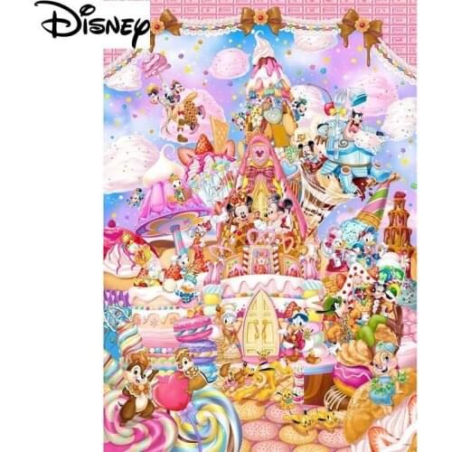 Disney Full Square 5D DIY Amusement Diamond Painting Cartoon Mickey Diamond Embroidery Cross Stitch Mosaic Sticker Gift